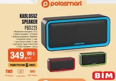 POLOSMART PBS225 KABLOSUZ SPEAKER POLOSMART PBS225 KABLOSUZ SPEAKER